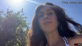 Walking With Hot Cum On My Face On A Public Beach Full Of People - Cumwalk