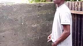 guy demonstrates peeing technique for prostate issues.