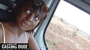 Cute Petite African Queen Deepthroats Monster White Cock From Pov