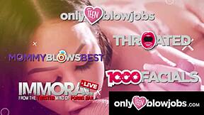 onlyteen blowjobs - blonde feels less lonely sucking stepdad's cock