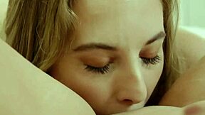 Does the skinny naughty blonde Millie Morgan make her busty roommate Carolina Sweets cum fast on the bed?