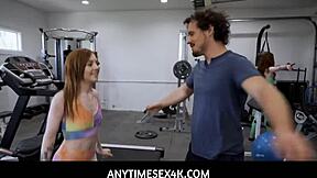 hot redhead teen 18+ is freeuse for her personal trainer anytime!