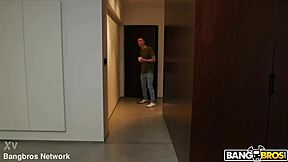 Jennifer Mendez receives anal delivery with gaping ass.