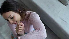 She flees to my room with handcuffs i order her to open legs for silence