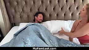 stepdaughter sucks stepdad before riding