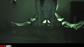 I placed a hidden camera and filmed my lover intensely fucking me in the dark