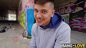 painting chloes face with cum in public blowjob outdoor hardcore