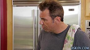 Pornstar eats teen pussy with intense fingering!