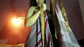 Arab Brunette in Hijab Displays Her Beauty