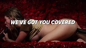 Sneaky Pigtail Pleasure With Serena Hill Sucking Balls And Getting Cum Surprise!