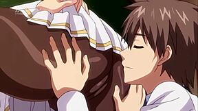 処女ブリュンヒルデが大きな胸のアナルファックと中出しフェラを受ける