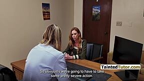 Librarian Blackmailed Into Rough Domination For Stepson