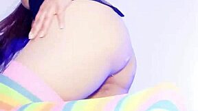 Slutty latina colombian stepmom seduces stepson with giant cameltoe masturbation