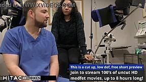 freshman gets mandatory hitachi orgasm from doctor yasmine woods