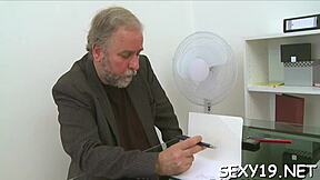 I am the old teacher enjoying fucking youthful babes' chaste twats