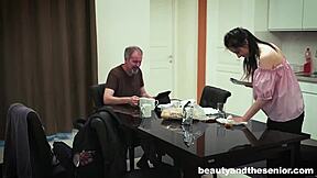 Skinny Teen Maid Fucks Her Old Boss For A Promotion