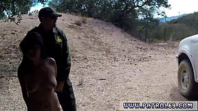 ebony fucks hard before cops agent bangs civilian girl in uniform