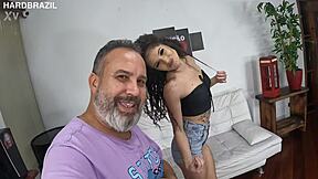 bruna santos debuts with cumshot inside big pussy.
