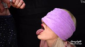 Step son tricks step mom into tasting unexpected cum in mouth!