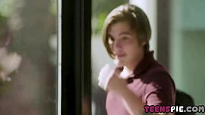 hot blonde teaches her stepdad a suggestive lesson in fucking