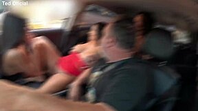 Maya Hyuga spreads shaved pussy in street orgy.