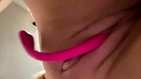 Big Dildo Fucks Shaved Pussy In Outdoor Face Sitting