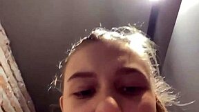 Big Dildo Fucks Shaved Pussy In Outdoor Face Sitting