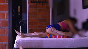 Stepsister says to best friend, Let's share a secret in the living room.