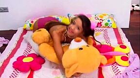 Little Lupe Fingers Her Small Tits Solo