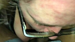 Husband records black bull cum in wife mouth