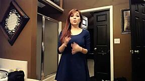 Watch the teen masturbate on webcam, part two.