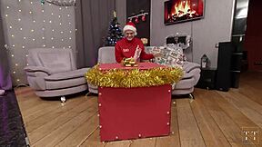 this asian slut will remember this christmas forever.