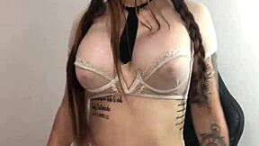 beautiful young latina with big tits showcases her best assets in softcore solo