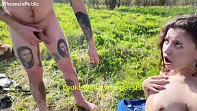 watched wild quickie with big cock in public