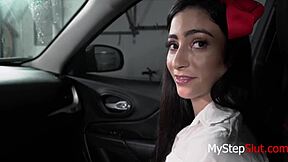 Stepdad Lifts Teen Skirt! 'Fuck Me Harder, Uncle!'