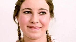 Pigtails teen babysitting and getting jizzed on!