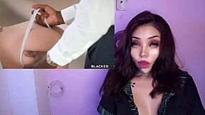 RUBIA TEEN MASTURBATES BEFORE BIG BLACK COCK