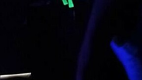 I watch carrie b's skinny body in blacklight sex, so hot!