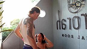 fucking hot receptionist bareback