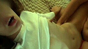 Is this step sister getting rough doggy style from a huge cock?