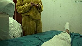 Turkish Stepmother Touches Stepson's Big Dick in Bedroom