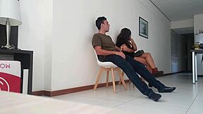 young teen nurse feels emotional sucking patient's dick in hospital