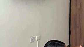 cute brunette visits stepbrother for amateur chat