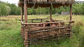 Feeling rough anal pleasure bent over as whore rides cowgirl