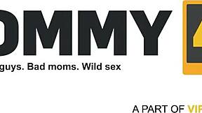 Shaved tattooed brunette milf explores young flesh in emotional old hole encounter