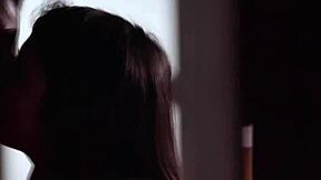 stepmom teaches stepdaughter to play billiard