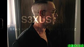 Beautiful young pornstar Malina Melendez feels intense pleasure in bareback blowjob and oiled ass session