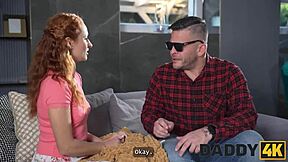 Daddy4k Slutty Redhead Is Becoming A Sex Master For A Blind Stranger And Cheating On Her Bf