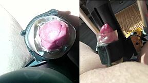 early morning outdoor session where woman takes control with dildo and makes me cum fast?