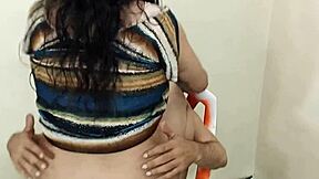 Desi xxx anal sex bhabhi caught while taking anal ride on chair clear hindi audio gand chodai